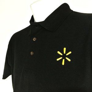 WALMART Spark Manager Associate Employee Uniform Men's Black Polo Shirt Size XL